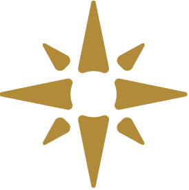 Atlantis Star Logo in gold color