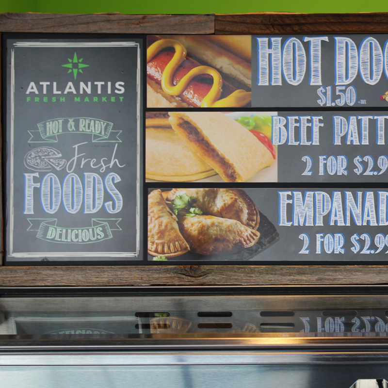 Inside of an Atlantis Fresh Market convenience store